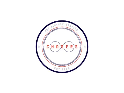 Chasers_Logo bicycle shop circle logo design layout logo logo design typography