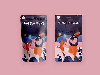 Product packaging design illustration