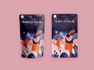 Product packaging design illustration