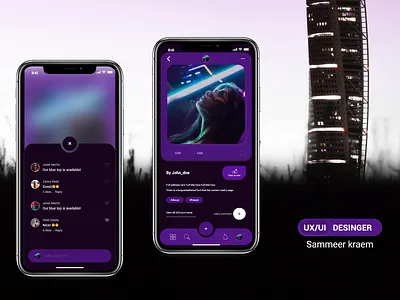 UIUXChat App Mobile ios app app ios mockups art brand clean design flat graphic design icon illustration illustrator ios lettering logo mobile typography ui ux web website