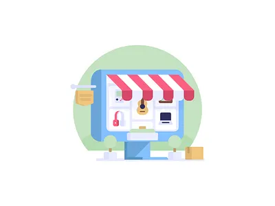 Illustration 7robots branding design illustration marketplace paperclip ui vector website