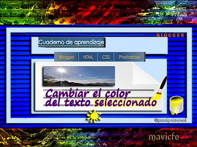 Changing Text Selection Color article blog blog design blogger blogging blogspot color colorful composition css design graphic design infographic mavicfe photoshop prodpersonal text selection web design
