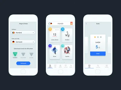 Mondo Sky UI clean interface mobile ui ui uidesign