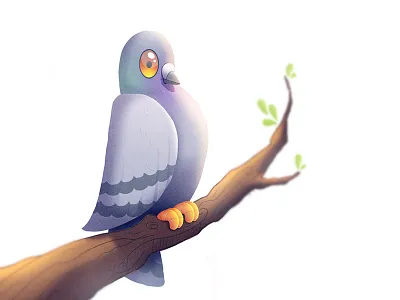 P 36 Days Of Type 36daysoftype cartoon character creative digital art illustration p photoshop pigeon visualisation