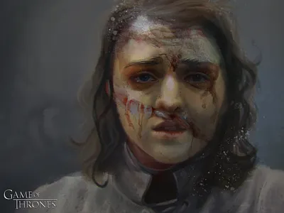 Arya Stark art arya characterart digitalart gameofthrones got stark