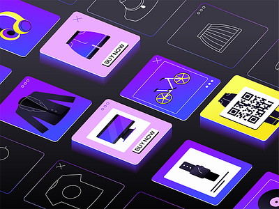Interfaces 2d app design explainer flat gradient icon illustration interface isometric logo shape site texture ui ux vector web