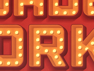 Mid Century Marquee Type architectural design marquee midcentury sign type typography vector
