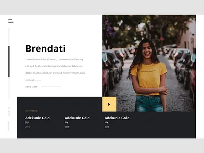 Celebrity Landing Page branding design ui ui deisgn ux website