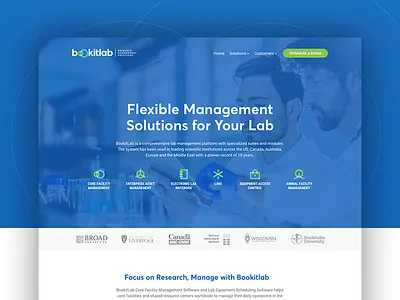 Bookitlab — Website branding equipment identity lab logotype saas scheduling software ui design visual identity web design website website design