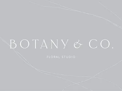 Botany & Co Identity brand brand identity branding branding design custom type florist identity logo logotype typography