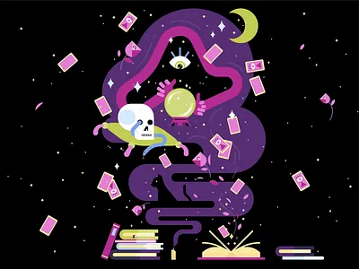 Google Fortune Teller art design fortune teller google google home illustration illustrator oracle vector