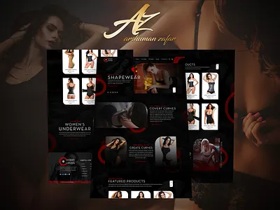 Shape Wear E-commerce clothing ecommerce design graphic desgin landing page shapewear ui ux web website