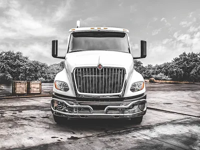 International Truck classic graphicdesign lightroom photograhy photoshop road trees truck