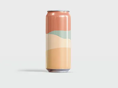 Desert Farmhouse Saison — Exploration No 13 Can beer can color color theory colors graphic design illustration illustrator minimal minimalist simple vector vector illustration