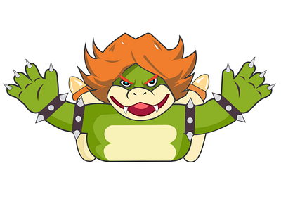 larry Koopa art digitalart flatdesign koopa photoshop