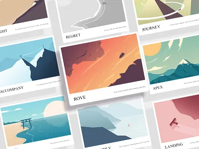 Driving life apex illustration journey landing rove trip zen