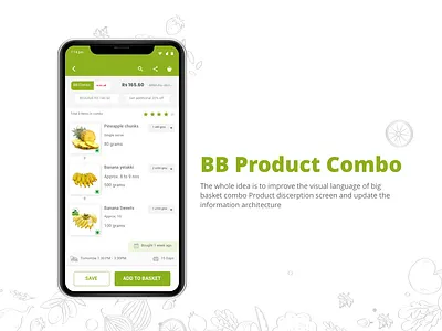 Redesign Big basket Product Combo Detail Page design app illustration ui ui design user interface ux ux ui uxdesign