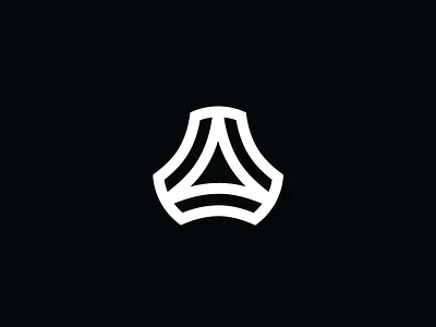 Soccer Logo abstract black brand branding circle futbol logo minimal simple soccer triangle white