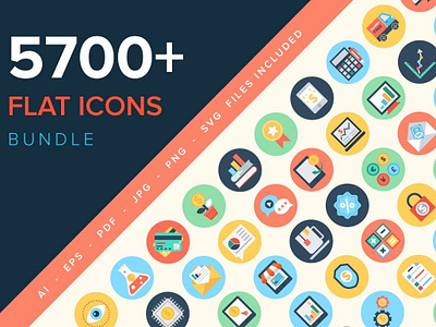 5700+ Flat Icons Bundle branding dashboard design flat flat icons graphic design icon icons icons design logo logo branding logo design social media startup startup icon travel