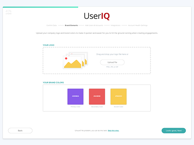 Rebound Setup Wizard getting started onboarding stepper ux wizard