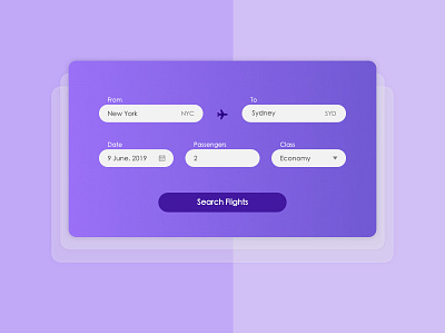 Flight Search Design dailyui dailyui068 dailyuichallenge design dribbbler flight flight search ui ui design uidesign uiux webdesign