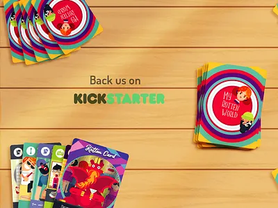 My Rotten World - A party card game card art card design card games character illustration kickstarter