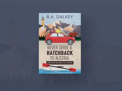 Never Drive a Hatchback to Austria editorial illustration typography vector