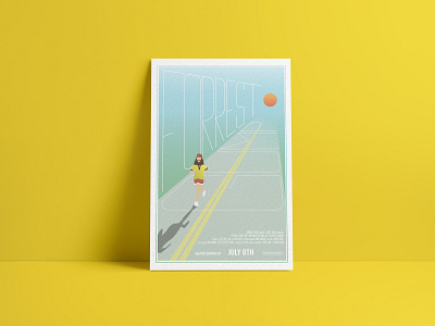 Forrest Gump Movie Poster design illustration movie poster typography vector