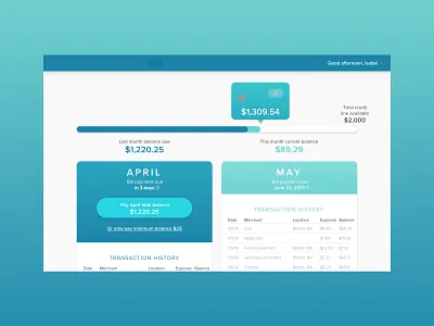 Billing and Payment Dashboard billing cc creditcard dashboard finance app minimal ui payment payments sketchapp ui ui design