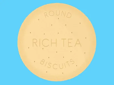 Daily Biscuit Challenge 06 biscuit food illustration richtea rough sweet texture treat vector