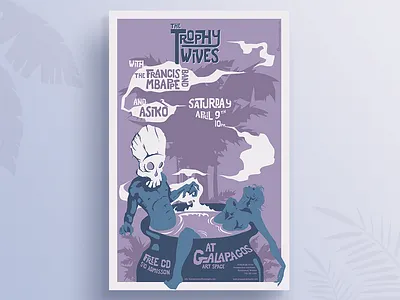 Voodoo Gig Poster concert custom lettering gig poster illustration illustrator lettering mask vector voodoo