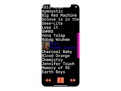 EARS APP app art clean contemporary interface ios iphone minimalist music player playlist spotify startup ui