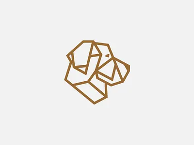 Dog animal art branding concept design dog flat geometic icon illustration illustrator logo minimal vector