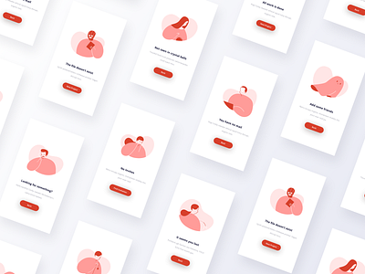Empty State Illustration app character design emptystate flat flatdesign graphicdesign icon illustration ios mobile people simple ui vector