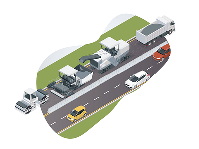 Pavement Construction car construction highway pavement transportation travel vehicle