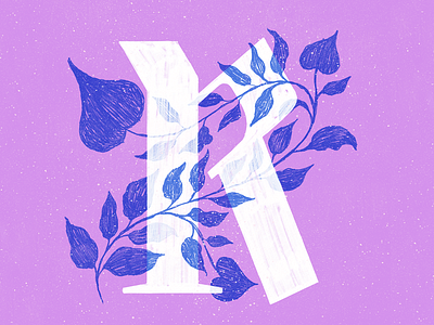 R 36daysoftype illustration lettering plants procreate texture type typography