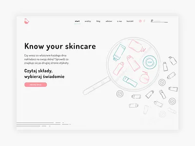Piggypeg - Homepage cosmetic design hero homepage landing page layout minimal mockup outline ui ux web webdesign website