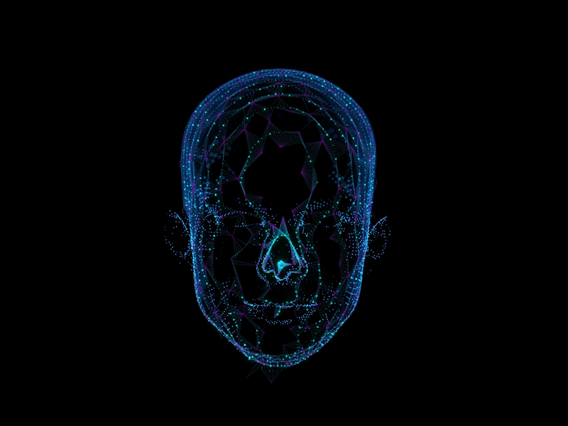 Face ID glitch effect 3d animation branding design effect face glitch id identity illustration intellectual motion product ui