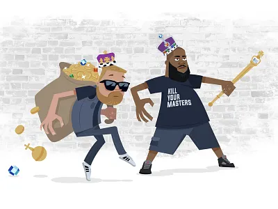 Art the Jewels crown crown jewels el p illustration killer mike run the jewels