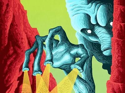 It Came From the 9th Dimension digital illustration illustration narrative poster art retro scifi