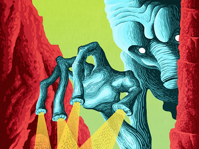 It Came From the 9th Dimension digital illustration illustration narrative poster art retro scifi