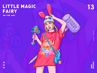 Little magic Fairy app branding design icon iilustration ildiesign illustration illustrator image logo logomark logotype page red ui ux web website werewolf wme