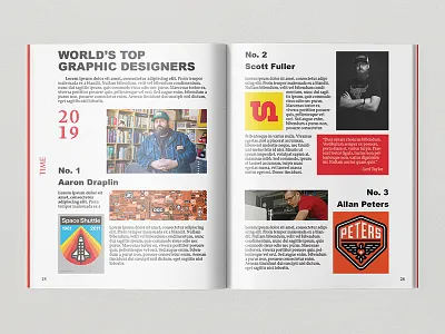 Time Magazine Page Spread adobe design graphic design magazine magazine design page design page layout print print design time