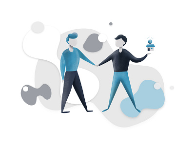 Real Estate Content Image agent banner real estate broker brokerage character art concept illustration estate estate agent for sale homegoalhomegoals money realty