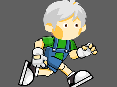 Sprite Abdul Run Animation animation character animation character design design vector