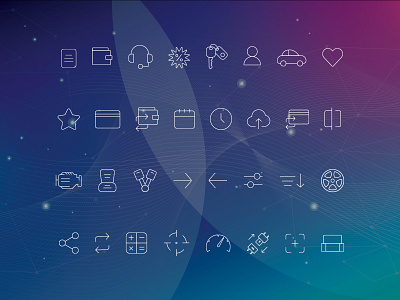 Automotive Icons automotive icons icons pixel icons stroke icons ui ui elements vehicle industry