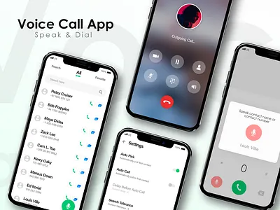 Voice Call App android app app icon application call ui ui design uidesign uiux voice voice call voice call app voice search