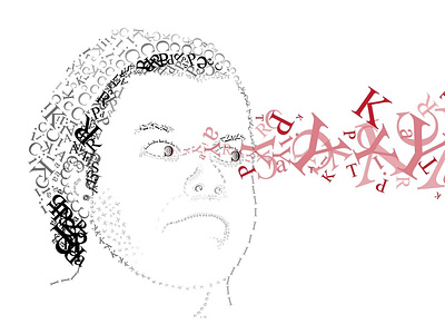 Self Portrait font illustration self portrait text typogaphy