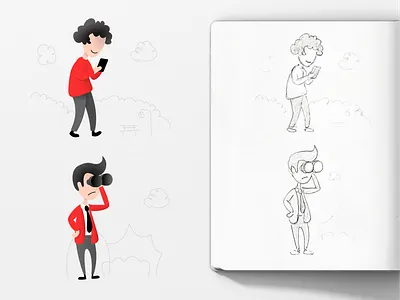 Style tryout for illustrations illustration now sketch sketches