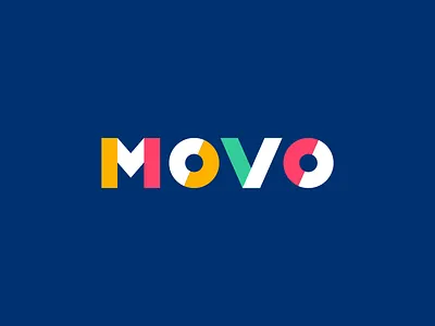 Movo logo armenia branding color colorful logo simple typography wheels